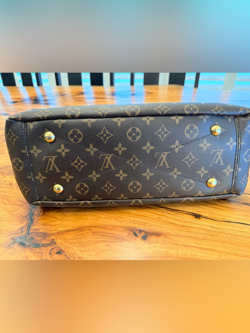 Louis Vuitton Monogram Pallas MM Tote, Cherry Red Interior - Picture 8 of 15